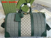 Gucci Mini GG Canvas Small Duffle Bag in Green Quilted Mini GG Canvas 724642 Replica