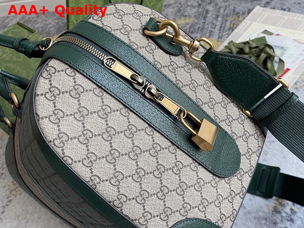 Gucci Mini GG Canvas Small Duffle Bag in Green Quilted Mini GG Canvas 724642 Replica