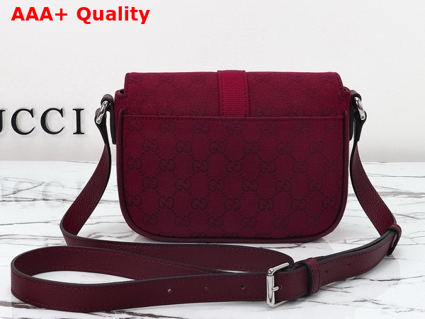 Gucci Mini GG Crossbody Bag Rosso Ancora Red Original GG Canvas 802100 Replica