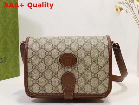 Gucci Mini Shoulder Bag with Interlocking G in GG Supreme Canvas 671620 Replica