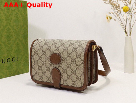 Gucci Mini Shoulder Bag with Interlocking G in GG Supreme Canvas 671620 Replica