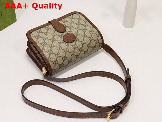 Gucci Mini Shoulder Bag with Interlocking G in GG Supreme Canvas 671620 Replica