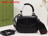 Gucci Mini Top Handle Bag with Bamboo Black Leather 686864 Replica