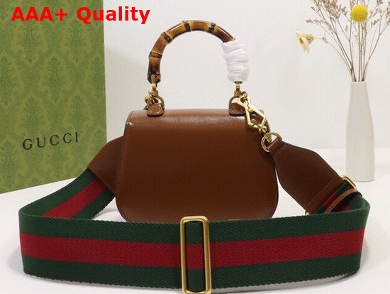 Gucci Mini Top Handle Bag with Bamboo Cuir Leather 686864 Replica