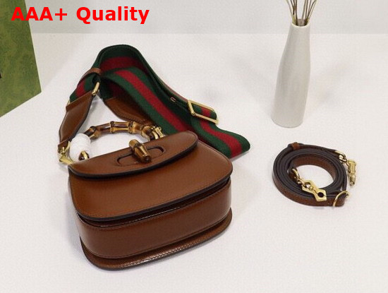 Gucci Mini Top Handle Bag with Bamboo Cuir Leather 686864 Replica