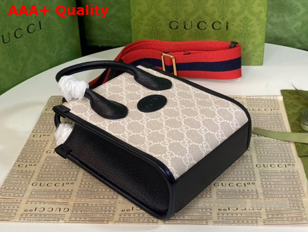 Gucci Mini Tote Bag with Interlocking G Beige and White GG Supreme Canvas Replica