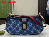 Gucci Moon Side Mini Shoulder Bag in Blue GG Denim 786015 Replica