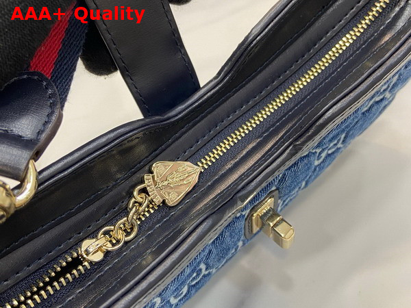 Gucci Moon Side Mini Shoulder Bag in Blue GG Denim 786015 Replica