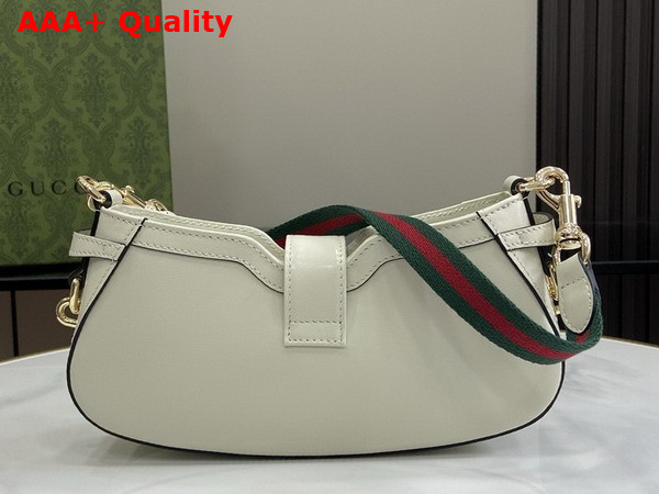 Gucci Moon Side Mini Shoulder Bag in Ivory Leather 786015 Replica