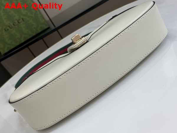 Gucci Moon Side Mini Shoulder Bag in Ivory Leather 786015 Replica