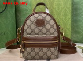 Gucci Multi Function Bag with Interlocking G Beige and Ebony GG Supreme Canvas 725654 Replica