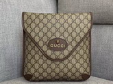 Gucci Neo Vintage GG Medium Messenger Bag in Beige Ebony GG Supreme Canvas 598604