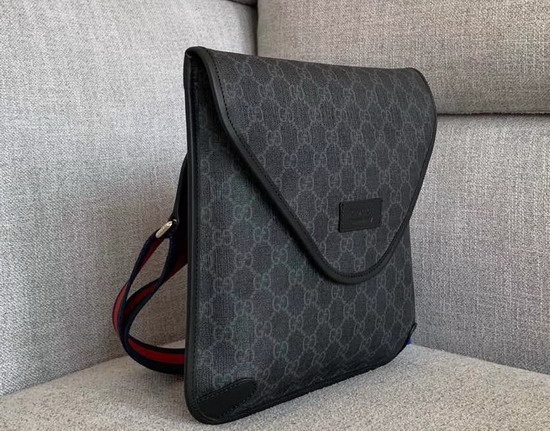 Gucci Neo Vintage GG Medium Messenger Bag in Grey GG Supreme Canvas 598604