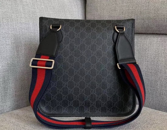 Gucci Neo Vintage GG Medium Messenger Bag in Grey GG Supreme Canvas 598604