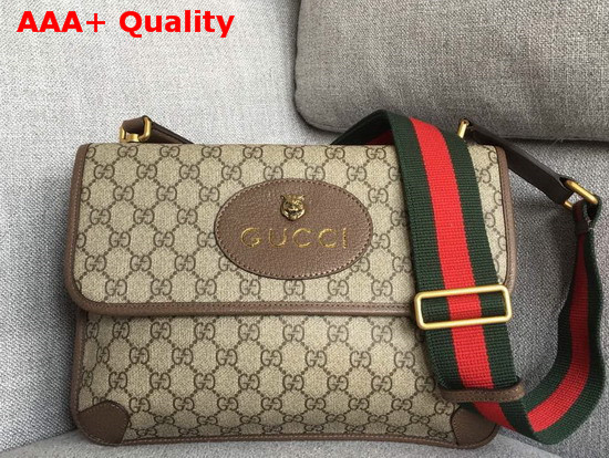 Gucci Neo Vintage Messenger Bag Beige Embony GG Supreme Canvas 495654 Replica