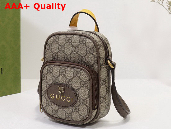 Gucci Neo Vintage Mini Bag Beige and Ebony GG Supreme Canvas 658556 Replica