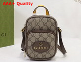 Gucci Neo Vintage Mini Bag Beige and Ebony GG Supreme Canvas 658556 Replica