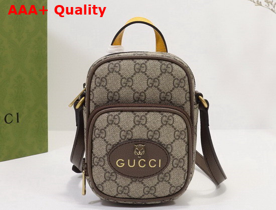 Gucci Neo Vintage Mini Bag Beige and Ebony GG Supreme Canvas 658556 Replica