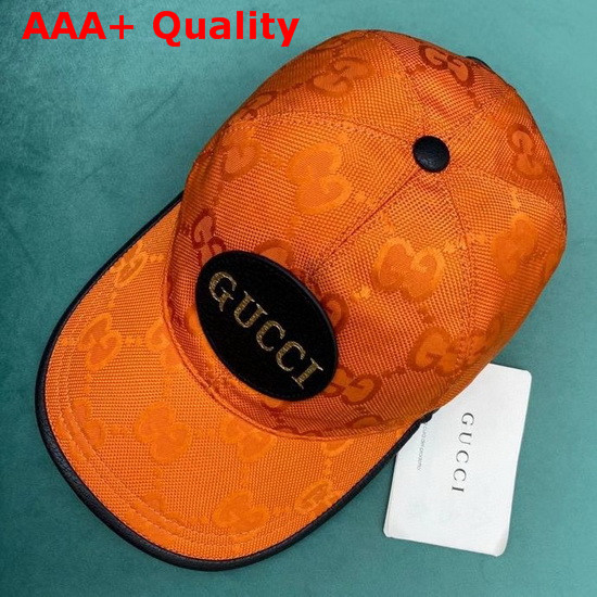 Gucci Off The Grid Baseball Hat Orange GG Econyl 627114 Replica