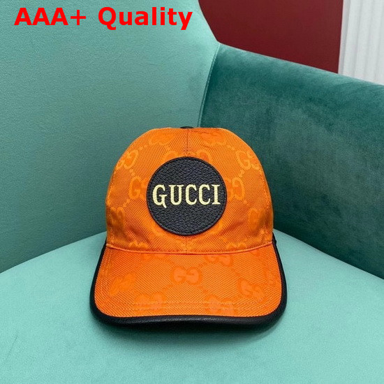 Gucci Off The Grid Baseball Hat Orange GG Econyl 627114 Replica