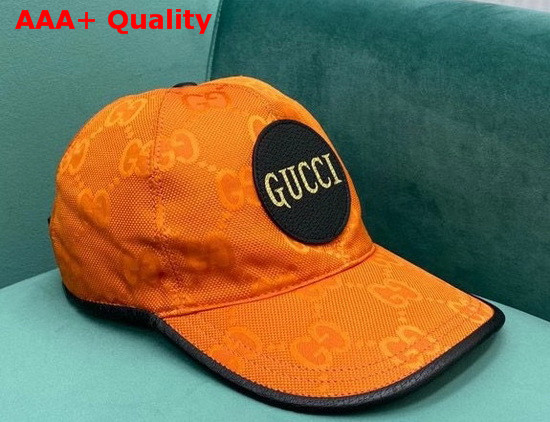 Gucci Off The Grid Baseball Hat Orange GG Econyl 627114 Replica