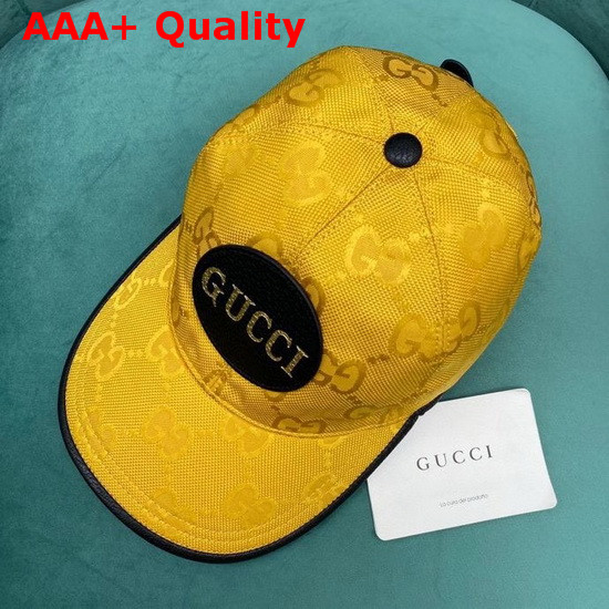 Gucci Off The Grid Baseball Hat Yellow GG Econyl 627114 Replica