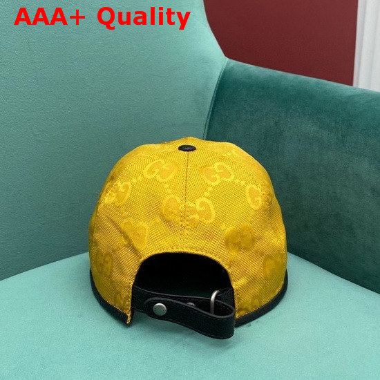 Gucci Off The Grid Baseball Hat Yellow GG Econyl 627114 Replica