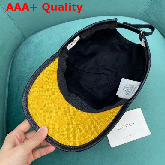 Gucci Off The Grid Baseball Hat Yellow GG Econyl 627114 Replica