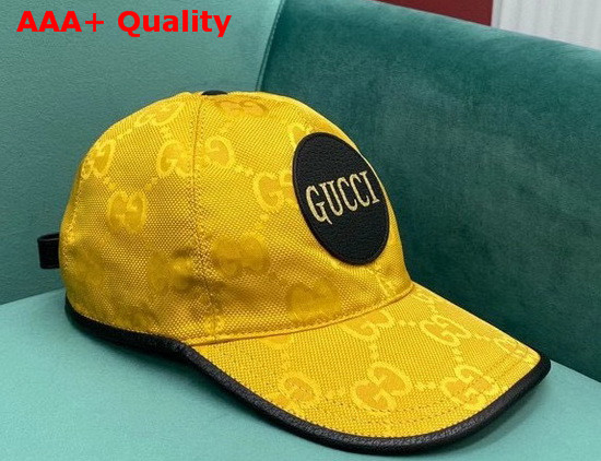 Gucci Off The Grid Baseball Hat Yellow GG Econyl 627114 Replica