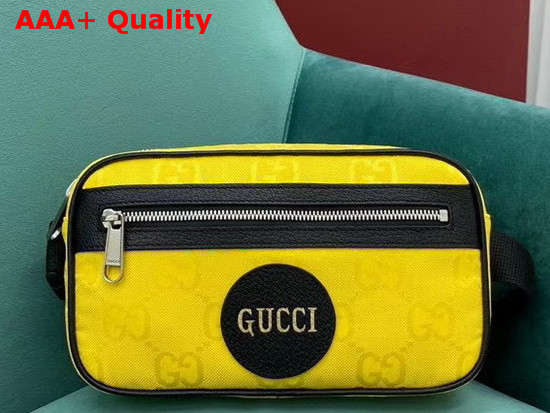 Gucci Off The Grid Blet Bag Yellow GG Econyl 631341 Replica