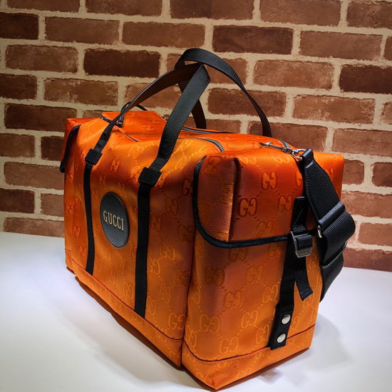 Gucci Off The Grid Duffle Bag Orange GG ECONYL 630350 Replica