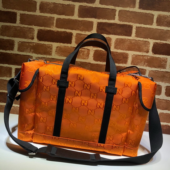 Gucci Off The Grid Duffle Bag Orange GG ECONYL 630350 Replica