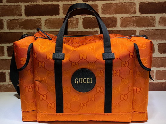 Gucci Off The Grid Duffle Bag Orange GG ECONYL 630350 Replica