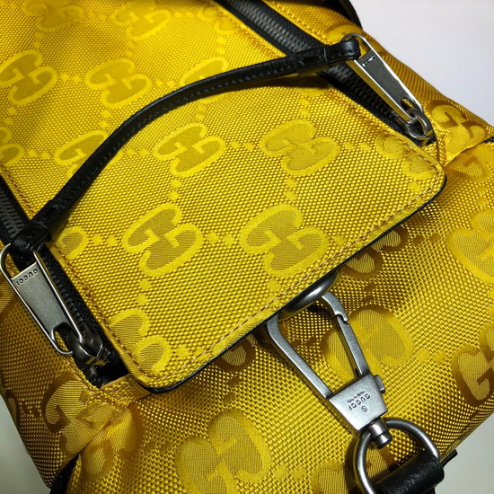 Gucci Off The Grid Duffle Bag Yellow GG ECONYL 630350 Replica