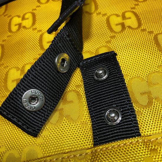 Gucci Off The Grid Duffle Bag Yellow GG ECONYL 630350 Replica