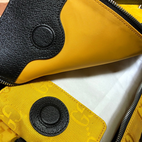 Gucci Off The Grid Duffle Bag Yellow GG ECONYL 630350 Replica