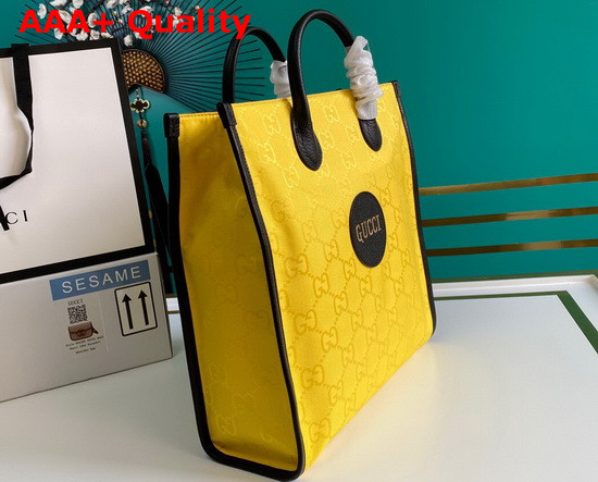 Gucci Off The Grid Long Tote Bag Yellow GG Nylon 630355 Replica