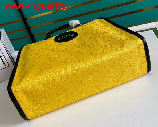 Gucci Off The Grid Long Tote Bag Yellow GG Nylon 630355 Replica