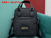 Gucci Off The Grid Shoulder Bag Black GG Econy 625850 Replica