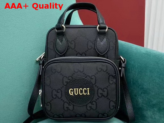 Gucci Off The Grid Shoulder Bag Black GG Econy 625850 Replica