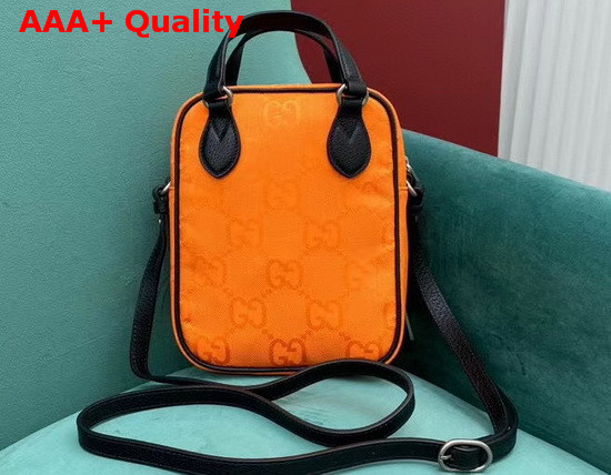 Gucci Off The Grid Shoulder Bag Orange GG Econy 625850 Replica