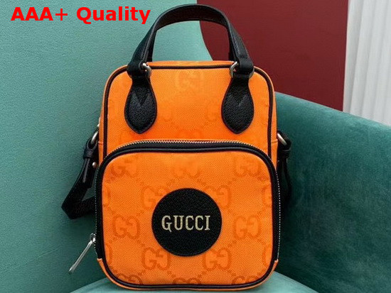 Gucci Off The Grid Shoulder Bag Orange GG Econy 625850 Replica