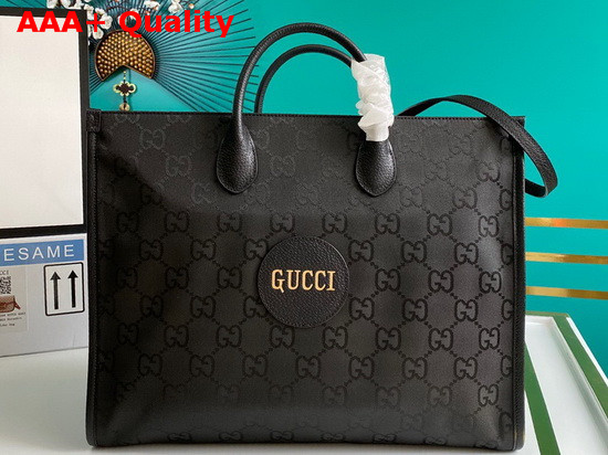 Gucci Off The Grid Tote Bag Black GG Econyl 630353 Replica