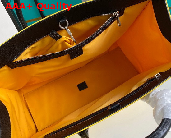 Gucci Off The Grid Tote Bag Yellow GG Econyl 630353 Replica