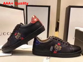 Gucci Online Exclusive Ace Sneaker Black Leather Replica