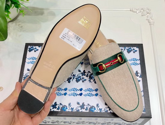 Gucci Online Exclusive Womens Princetown Canvas Slipper 578930