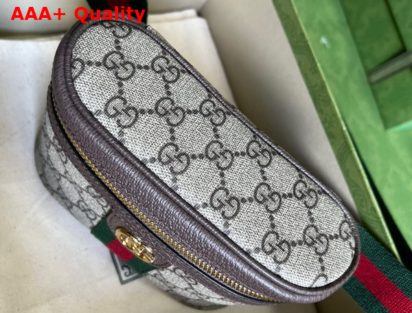 Gucci Ophidia GG Belt Bag in Beige and ebony GG Supreme Canvas 699765 Replica