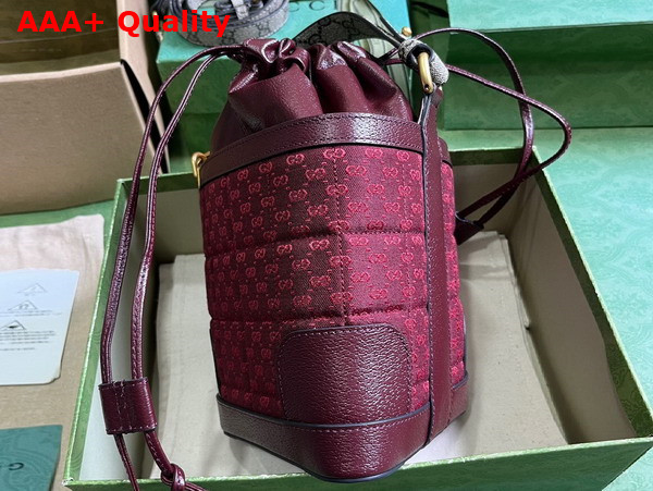 Gucci Ophidia GG Bucket Bag in Bordeaux GG Fabric 752583 Replica