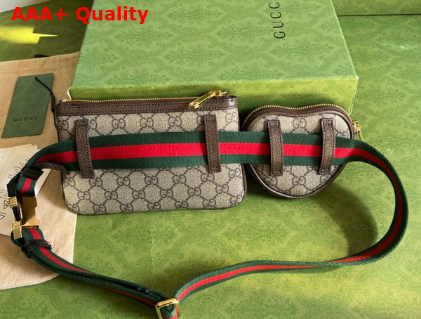 Gucci Ophidia GG Heart Utility Belt in Beige and Ebony GG Supreme Canvas 698805 Replica