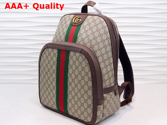 Gucci Ophidia GG Medium Backpack Beige Ebony GG Supreme Canvas 547967 Replica